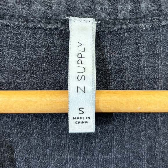 Z Supply Gray Long Sleeve Tee - Picture 3 of 4